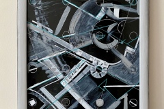 „Into the Plan“, смесена техника, 39/44 см., 2020 г.