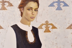 "Бяла тишина", масло, 100х100 см