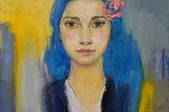 "Синя дреха", масло, 50х60 см